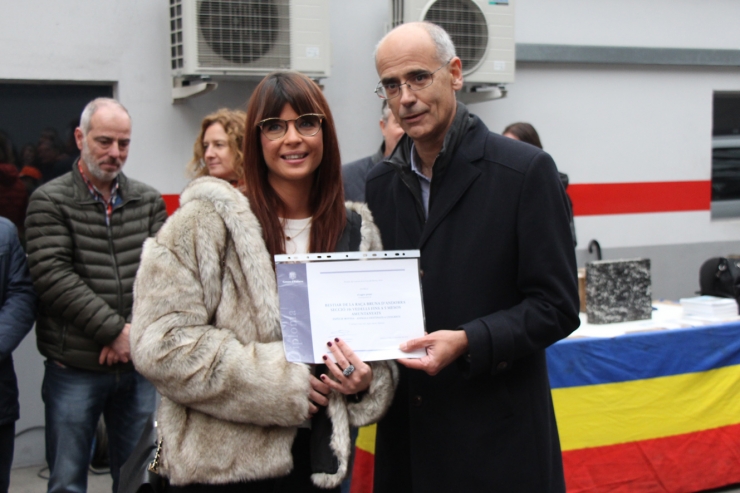 Una de les guanyadores de la 40a Fira concurs de bestiar celebrada a Andorra la Vella aquest dissabte.